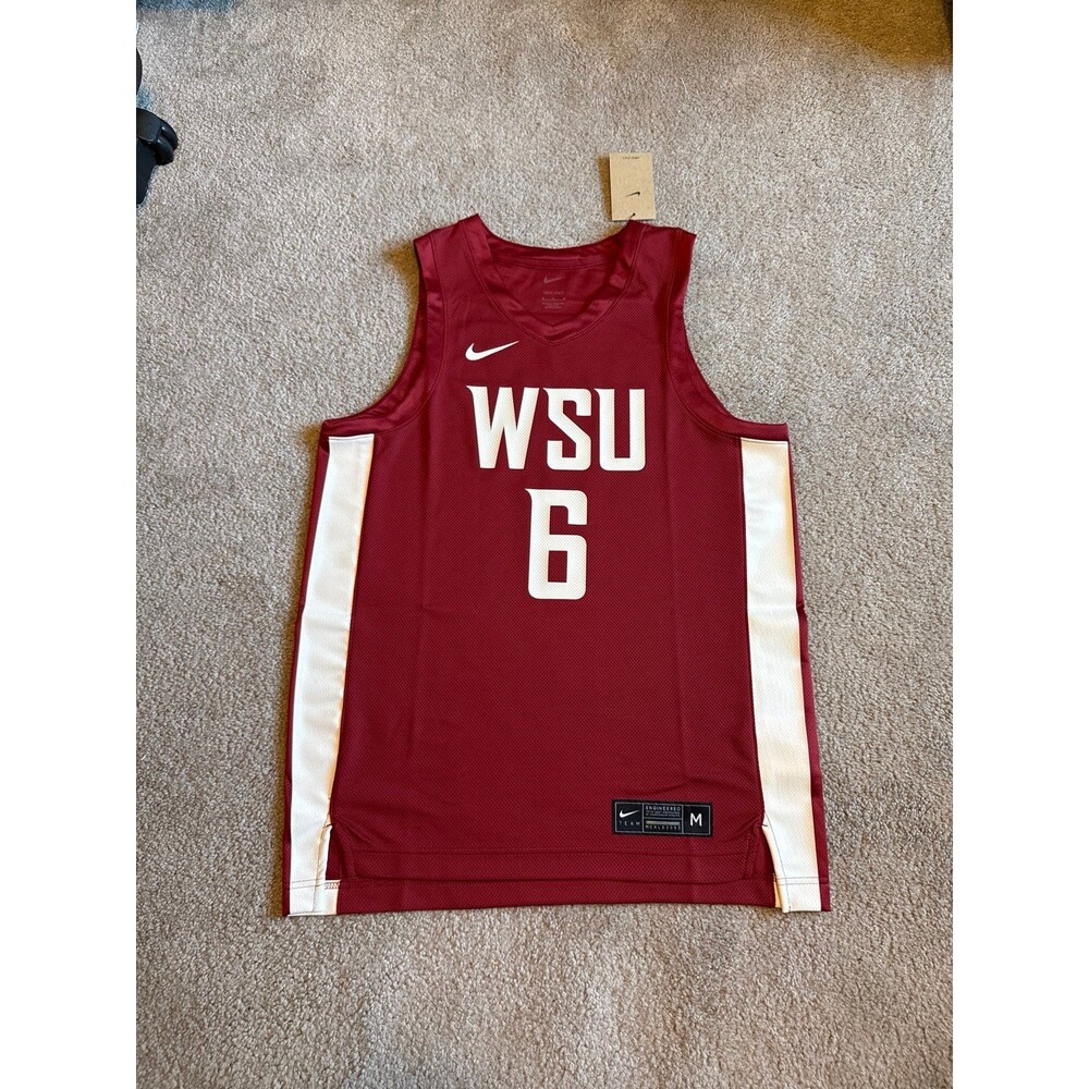 Washington State Cougars Nike NWT Men’s Basketball Jersey Size Medium
